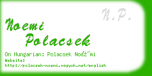 noemi polacsek business card